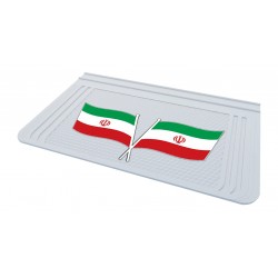 Kabartma Paçalık Bayrak Desen Kamyon Teker Arkası Beyaz 40x65 cm