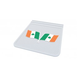 Kabartma Paçalık Bayrak Desen Kamyon Teker Arkası Beyaz 45x40 cm