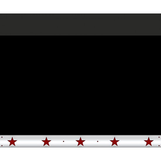  Yıldız Paslanmazlı Kırmızı Reflektifli Baskılı Paçalık 50x60cm 