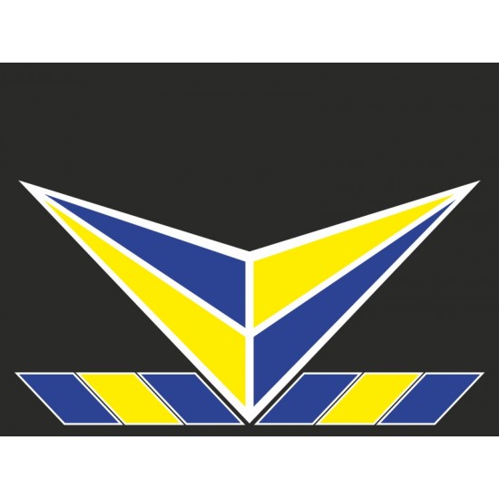 Çavuş 45x60cm Baskılı Paçalık Sarı Lacivert