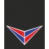 Sergeant 35x30cm Embossed Mudflap Red Navy Blue