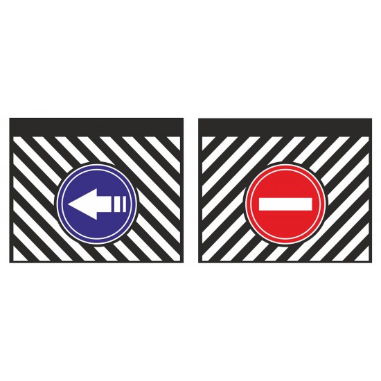 Çizgili Dur Geç Baskılı Paçalık 50x60cm