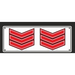 Üst Çavuş Baskılı Paçalık 25x60cm