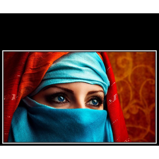 Peçeli Göz Baskılı Paçalık 50x60cm