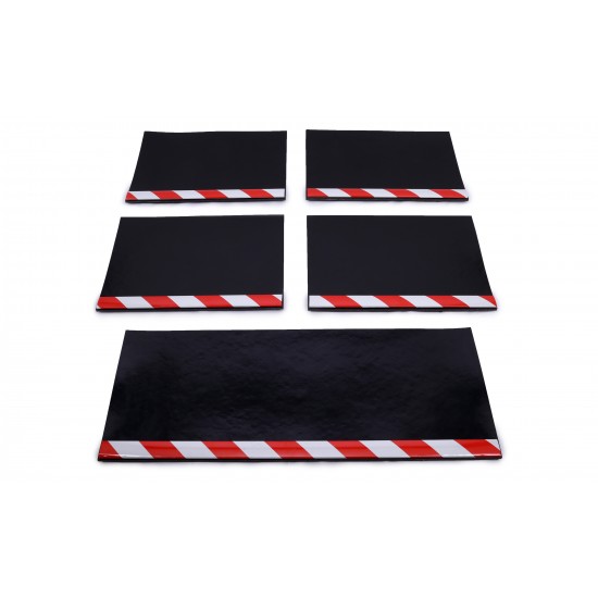 Aluminyum Profilli Minibüs Tipi 5 li Set Paçalık Kırmızı Beyaz