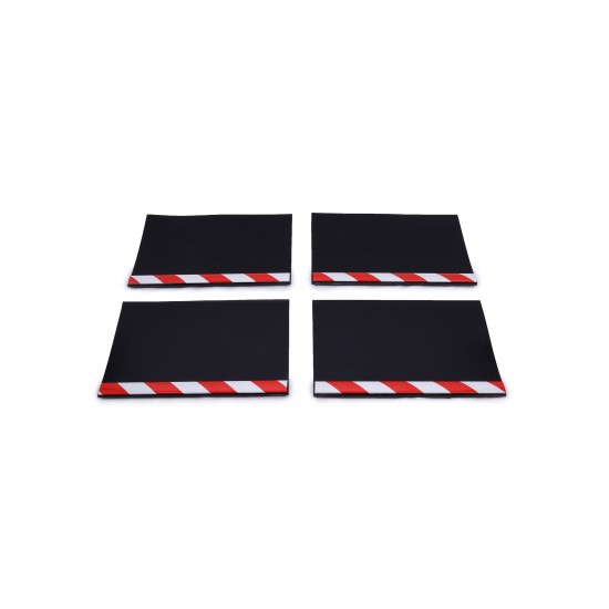 Aluminyum Profilli Minibüs Tipi 4 lü Set Paçalık Kırmızı Beyaz