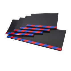 Aluminyum Profilli Minibüs Tipi 5 li Set Paçalık Kırmızı Lacivert