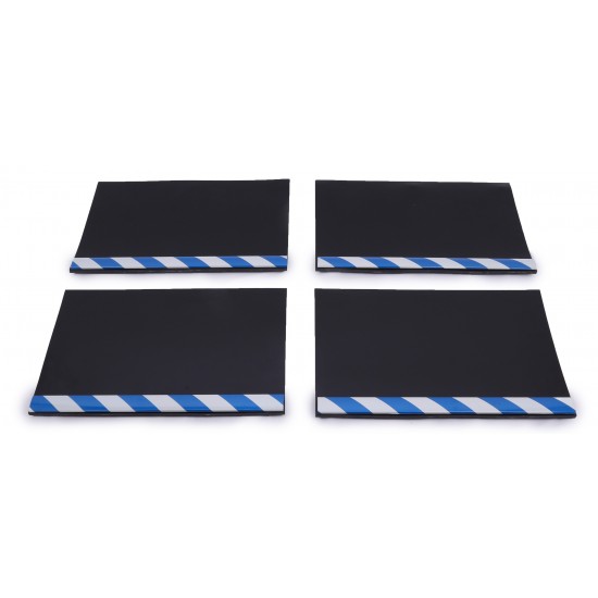 Aluminyum Profilli Minibüs Tipi 4 lü Set Paçalık Mavi Beyaz