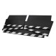 Aluminum Profile Minibus Type Set Of 5 Mud Flap Black White