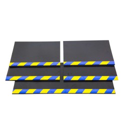 Aluminyum Profilli Minibüs Tipi 5 li Set Paçalık Sarı Lacivert