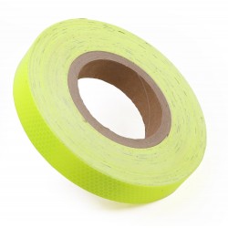 Sarı Floresan Fosforlu Reflektif Şerit Bant 20mm X 23 Metre