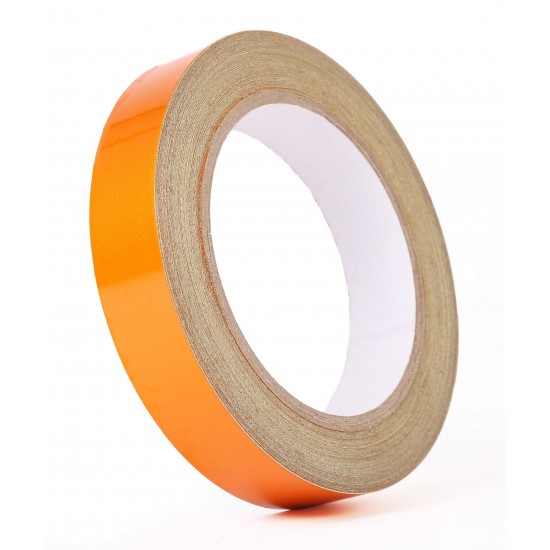 Orange Phosphorescent Reflective Stripe Band 20mm X 23 Meter