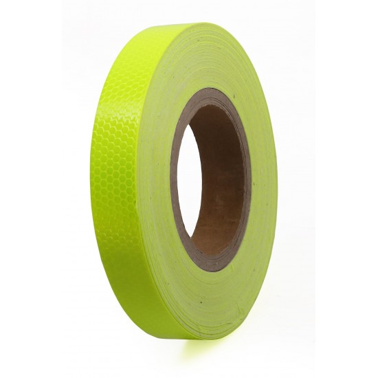 Sarı Floresan Fosforlu Reflektif Şerit Bant 25mm X 23 Metre