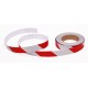Red - White Phosphorescent Reflective Stripe Band 25mm X 23 Meter LEFT