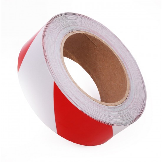 Kırmızı - Beyaz Fosforlu Reflektif Şerit Bant 40mm X 23 Metre SOL