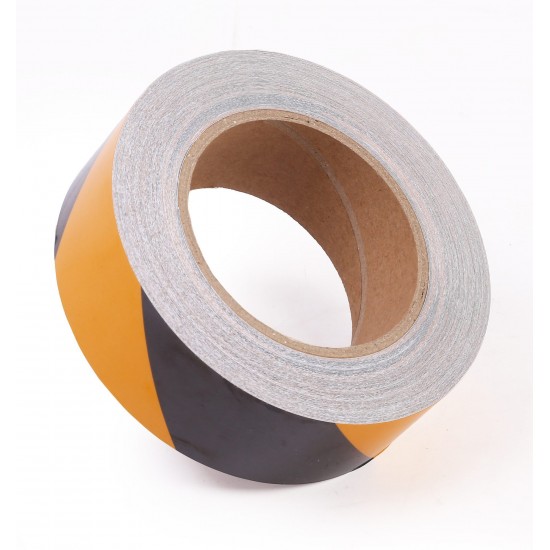 Sarı - Siyah Fosforlu Reflektif Şerit Bant 40mm X 23 Metre SOL