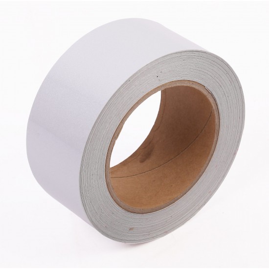 Beyaz Fosforlu Reflektif Şerit Folyo Bant 50mm X 23 Metre