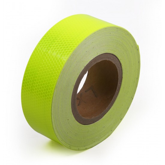 Sarı Floresan Fosforlu Reflektif Şerit Bant 50mm X 23 Metre