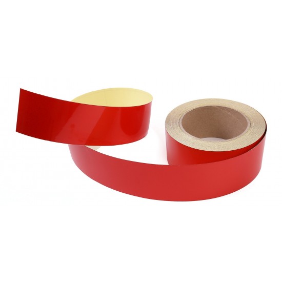 Red Phosphorescent Reflective Stripe Band 60mm X 23 Meter