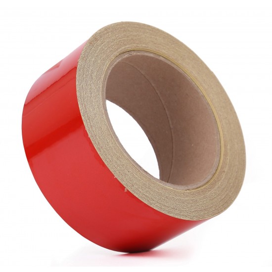 Red Phosphorescent Reflective Stripe Band 60mm X 23 Meter