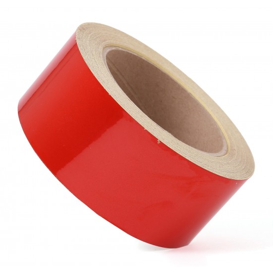 Red Phosphorescent Reflective Stripe Band 60mm X 23 Meter