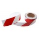 Kırmızı - Beyaz Fosforlu Reflektif Şerit Bant 50mm X 23 Metre SAĞ
