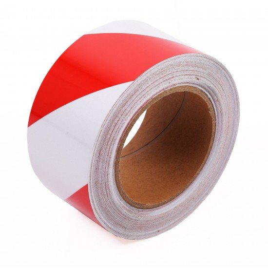 Kırmızı - Beyaz Fosforlu Reflektif Şerit Bant 60mm X 23 Metre SOL