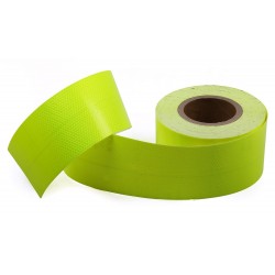 Sarı Floresan Fosforlu Reflektif Şerit Bant 80mm X 23 Metre