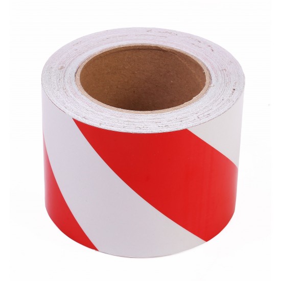 Kırmızı - Beyaz Fosforlu Reflektif Şerit Bant 92mm X 23 Metre SOL