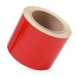 Kırmızı Fosforlu Reflektif Şerit Bant 92mm X 23 Metre