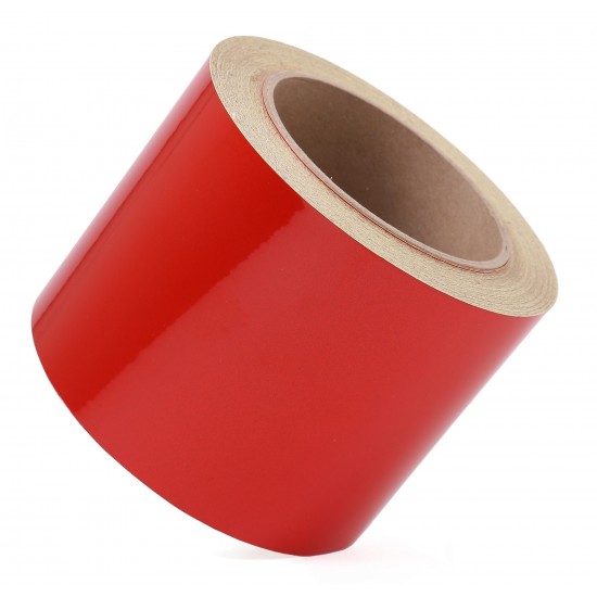 Kırmızı Fosforlu Reflektif Şerit Bant 92mm X 23 Metre