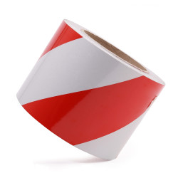 Kırmızı - Beyaz Fosforlu Reflektif Şerit Bant 92mm X 23 Metre SAĞ