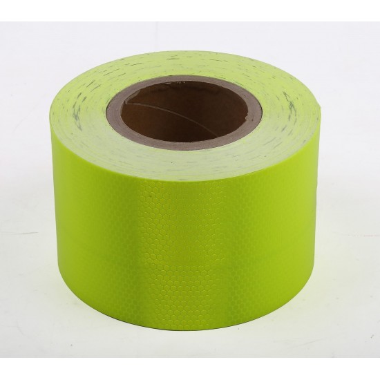 Sarı Floresan Fosforlu Reflektif Şerit Bant 110mm X 23 Metre