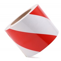 Kırmızı - Beyaz Fosforlu Reflektif Şerit Bant 100mm X 23 Metre SOL Kırmızı - Beyaz Fosforlu Reflektif Şerit Bant 100mm X 23 Metre SOL