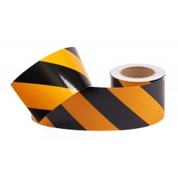 Sarı - Siyah Fosforlu Reflektif Şerit Bant 100mm X 23 Metre SOL Sarı - Siyah Fosforlu Reflektif Şerit Bant 100mm X 23 Metre SOL
