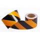 Sarı - Siyah Fosforlu Reflektif Şerit Bant 100mm X 23 Metre SOL