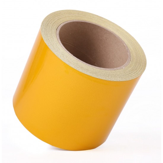 Sarı Fosforlu Reflektif Şerit Bant 100mm X 23 Metre