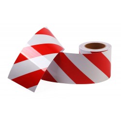 Kırmızı - Beyaz Fosforlu Reflektif Şerit Bant 120mm X 23 Metre SOL Kırmızı - Beyaz Fosforlu Reflektif Şerit Bant 120mm X 23 Metre SOL
