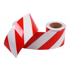 Kırmızı - Beyaz Fosforlu Reflektif Şerit Bant 120mm X 23 Metre SAĞ Kırmızı - Beyaz Fosforlu Reflektif Şerit Bant 120mm X 23 Metre SAĞ
