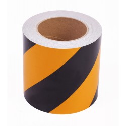 Sarı - Siyah Fosforlu Reflektif Şerit Bant 120mm X 23 Metre SAĞ Sarı - Siyah Fosforlu Reflektif Şerit Bant 120mm X 23 Metre SAĞ