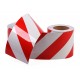 Red - White Phosphorescent Reflective Stripe Band 130mm X 23 Meter RIGHT