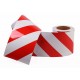 Red - White Phosphorescent Reflective Stripe Band 140mm X 23 Meter LEFT