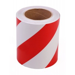 Kırmızı - Beyaz Fosforlu Reflektif Şerit Bant 140mm X 23 Metre SAĞ