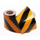 Sarı - Siyah Fosforlu Reflektif Şerit Bant 160mm X 23 Metre SOL