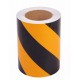 Sarı - Siyah Fosforlu Reflektif Şerit Bant 160mm X 23 Metre SOL