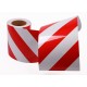 Red - White Phosphorescent Reflective Stripe Band 180mm X 23 Meter LEFT