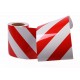 Red - White Phosphorescent Reflective Stripe Band 180mm X 23 Meter LEFT