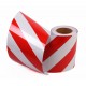 Red - White Phosphorescent Reflective Stripe Band 190mm X 23 Meter RIGHT
