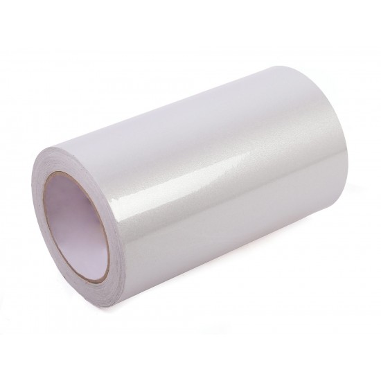 Beyaz Fosforlu Reflektif Şerit Folyo Bant 200mm X 23 Metre