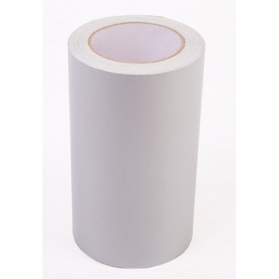 Beyaz Fosforlu Reflektif Şerit Folyo Bant 200mm X 23 Metre